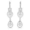 Image 1 : Natural 4.21 CTW Diamond Earrings 14K White Gold - REF-502N2Y