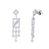 Image 1 : Natural 0.74 CTW Diamond Earrings 18K White Gold - REF-106F2M