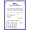 Image 2 : Genuine 6 ctw Citrine Earrings 14KT Yellow Gold - REF-30H6X