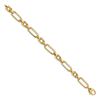 Image 2 : 14k Yellow Gold Polished Fancy Link Bracelet - 7.5 in.