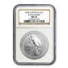 Image 1 : 2008 Australia 1 oz Silver Kookaburra MS-69 NGC