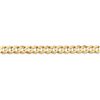 Image 2 : 14k Yellow Gold 5.25 mm Open Concave Curb Chain - 26 in.