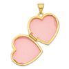 Image 2 : 14k Yellow Gold 19 mm Heart Locket Pendant