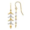 Image 1 : 14k Two Tone Dangle Earrings