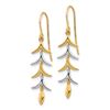 Image 2 : 14k Two Tone Dangle Earrings