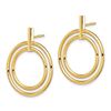 Image 2 : 14k Yellow Gold Hoop Earrings