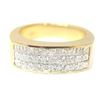 Image 1 : Natural 1.82 CTW Mens Princess Cut Diamond Ring 14KT Yellow Gold