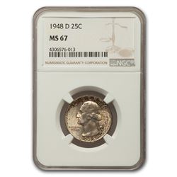 1948-D Washington Quarter MS-67 NGC