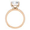 Image 3 : Natural 6.02 CTW Hidden Halo Round Cut Diamond Ring 14KT Rose Gold