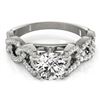 Image 1 : Natural 1.5 ctw Diamond Solitaire Ring 14k White Gold