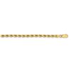 Image 2 : 14k Yellow Gold 3.75 mm Diamond Cut Rope Chain - 26 in.