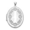 Image 1 : 14k White Gold Locket - 42 mm