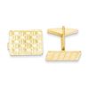 Image 2 : 14k Solid Gold Rectangular Cuff Links