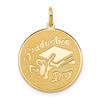 Image 1 : 14k Gold Graduation Day Disc Charm