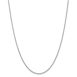 14k White Gold 1.67 mm Cable Chain Necklace - 20 in.