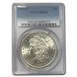 1888-S Morgan Dollar MS-64 PCGS