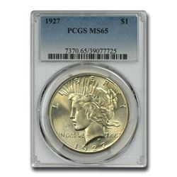 1927 Peace Dollar MS-65 PCGS