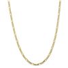 Image 1 : 10k Yellow Gold 4 mm Light Concave Figaro Chain - 26 in.