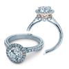 Image 1 : Natural 3.47 CTW Diamond Engagement Halo Ring 18KT Two Tone