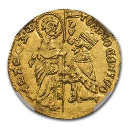 Venetian Republic AV Ducat Tomaso Mocenigo (1414-23 AD) MS-66 NGC