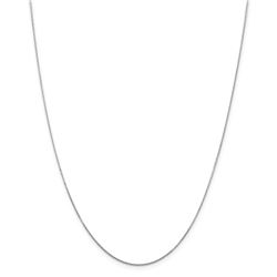 14k White Gold .80 mm Diamond Cut Cable Chain - 30 in.