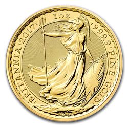 2017 Great Britain 1 oz Gold Britannia BU