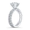Image 4 : Natural 4.22 CTW Round Cut Diamond Ring 14KT White Gold