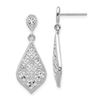 Image 1 : 14k White Gold Dangle Earrings