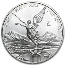 2000 Mexico 1 oz Silver Libertad BU