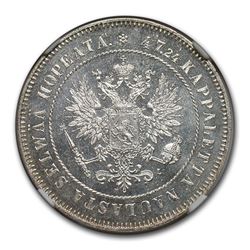 1908-L Finland Silver 2 Markkaa Nicholas II MS-63 NGC