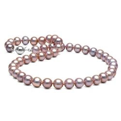 Lavender Freshwater Pearl Necklace, 8.5-9.0mm