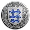 Image 1 : 2018 Gibraltar 1 oz Silver Royal Arms of England Proof (Blue)