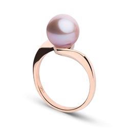 Gem Quality Lavender Freshwater Pearl Serenity Solitaire Ring