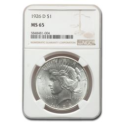 1926-D Peace Dollar MS-65 NGC