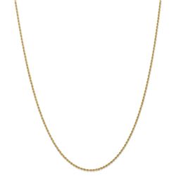 14k Yellow Gold 1.5 mm Regular Rope Chain - 28 in.