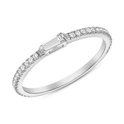 Natural 0.52 CTW Royalty Marquise & Round Diamond Ring 14KT White Gold