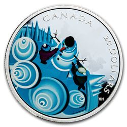 2019 Canada 1 oz Silver $20 Mystical Snow Day