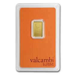 2.5 gram Gold Bar - Valcambi (In Assay)