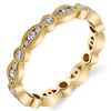 Image 1 : Natural 0.48 CTW Stackable Diamond Eternity Ring 18KT Yellow Gold