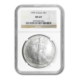 1995 Silver American Eagle MS-69 NGC