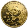 Image 2 : 1991 China 1 oz Gold Panda Large Date MS-68 NGC