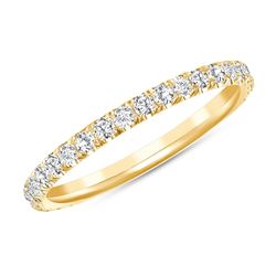 Natural 0.52 CTW Melody Diamond Ring 18KT Yellow Gold