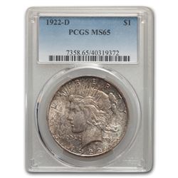 1922-D Peace Dollar MS-65 PCGS
