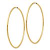 Image 2 : 14k Solid Gold Endless Hoop Earrings