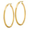 Image 2 : 14k Yellow Gold Oval Hoop Earrings - 2x3 mm