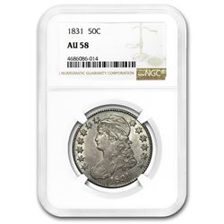 1831 Capped Bust Half Dollar AU-58 NGC