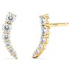 Image 1 : Natural 0.62 CTW Make-A-Wish Diamond Earrings 18KT Yellow Gold