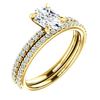 Image 1 : Natural 1.92 CTW Oval Cut Diamond Engagement Ring 18KT Yellow Gold