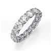 Image 1 : Natural 5.02 CTW U-Setting Round Brilliant Diamond Eternity Ring 18KT White Gold