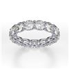 Image 4 : Natural 5.02 CTW U-Setting Round Brilliant Diamond Eternity Ring 18KT White Gold